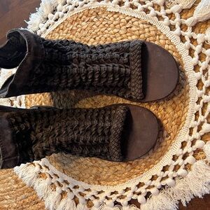 Free People Open-Toe Women’s Sandals - 38 Brown